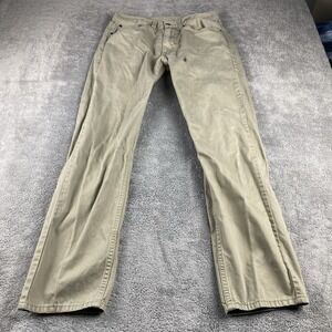 Levis 505 Straight Leg Jeans‎ Mens 31x32 Beige Mid Rise 100% Cotton
